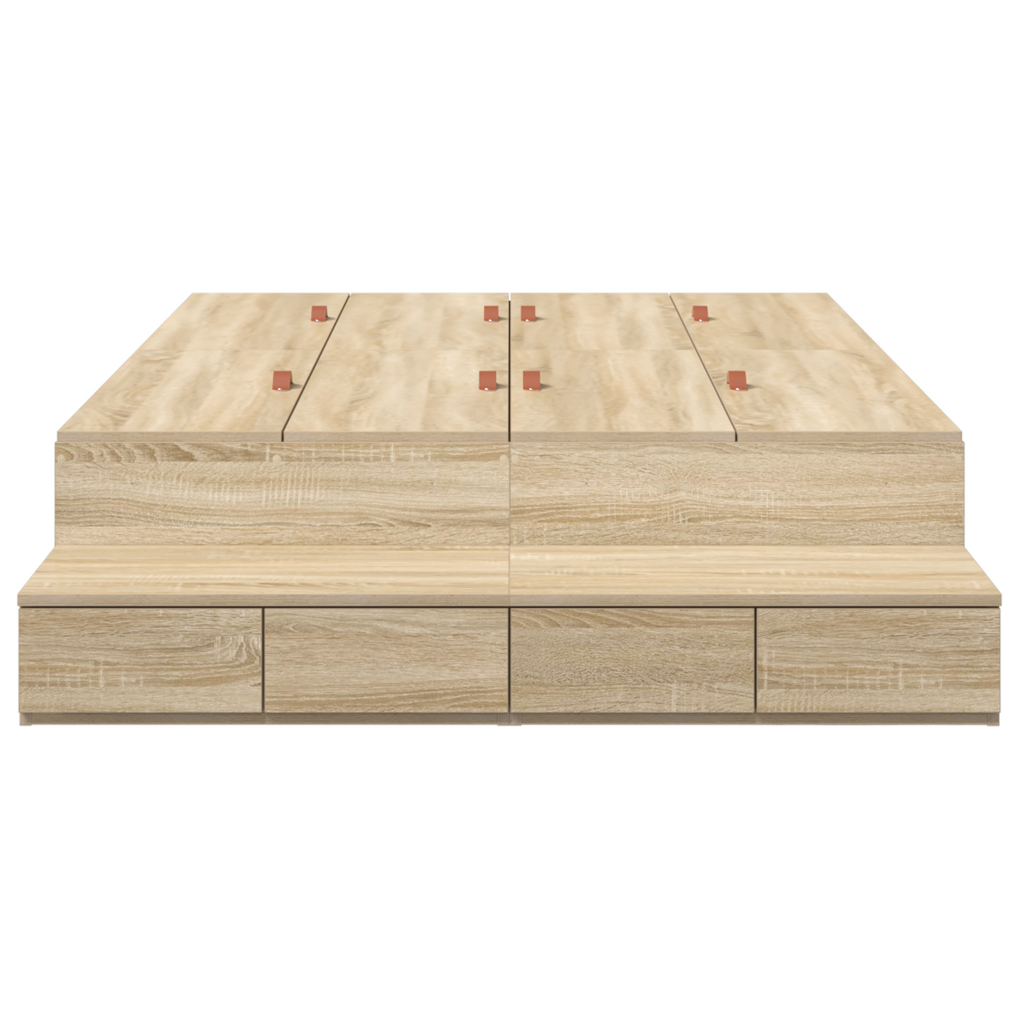 Opbevaringsseng Ramme Sonoma Eg 120x200 Cm - billede 6