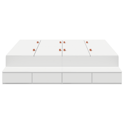 Opbevaringsseng Hvid 140x200 Cm - billede 6