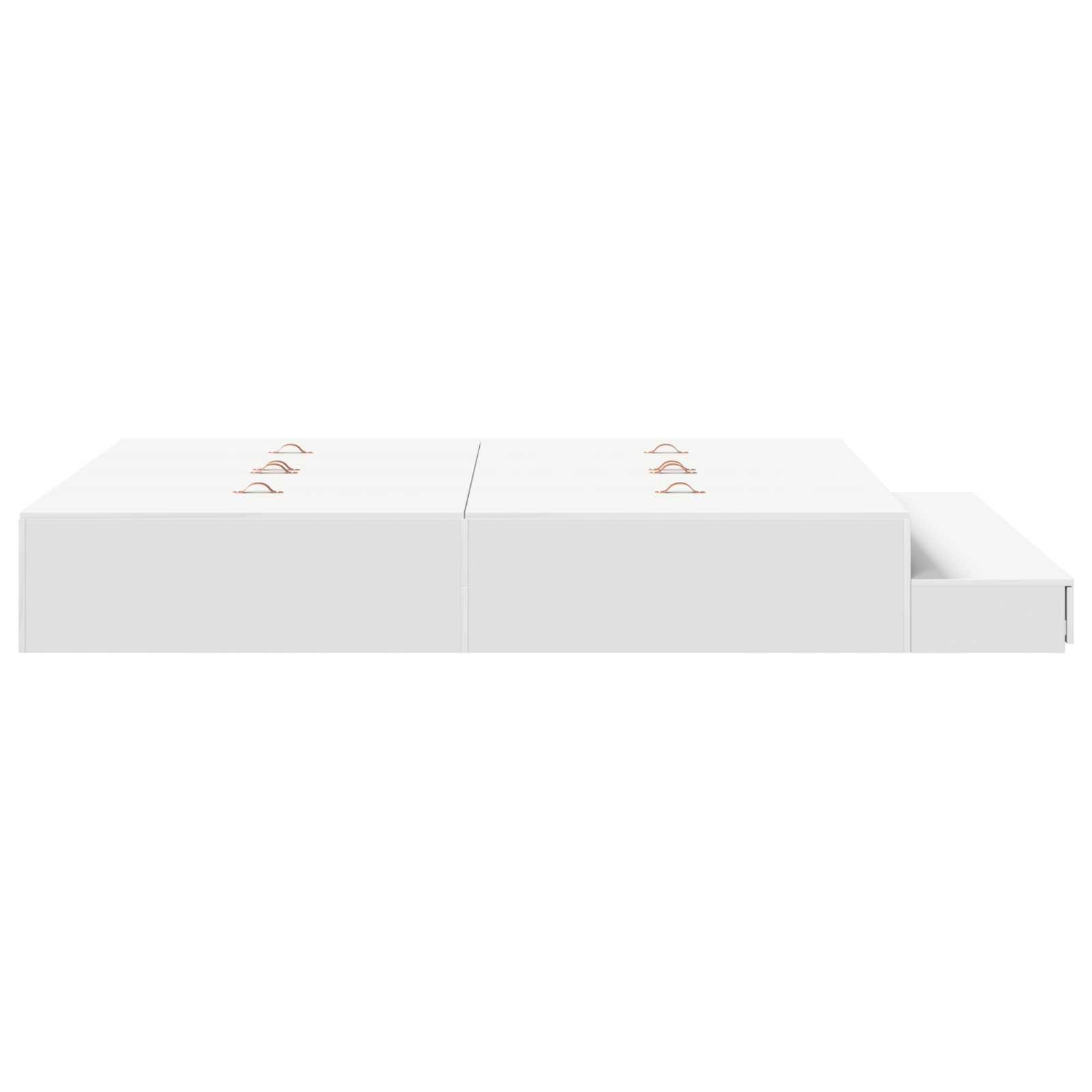 Opbevaringsseng Hvid 140x200 Cm - billede 7