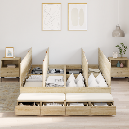 Opbevaringsseng Sonoma Eg 140x200 Cm - billede 4
