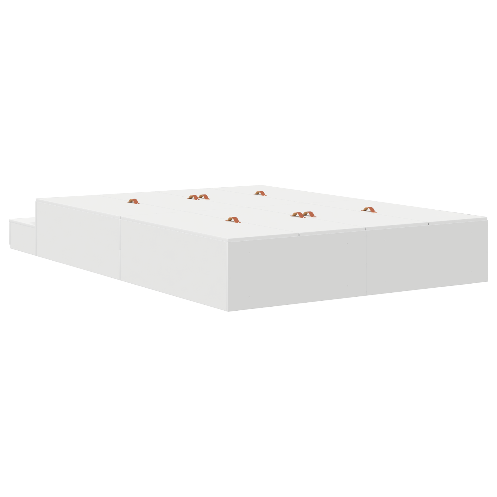 Opbevaringsseng Hvid 150x200 Cm - billede 9