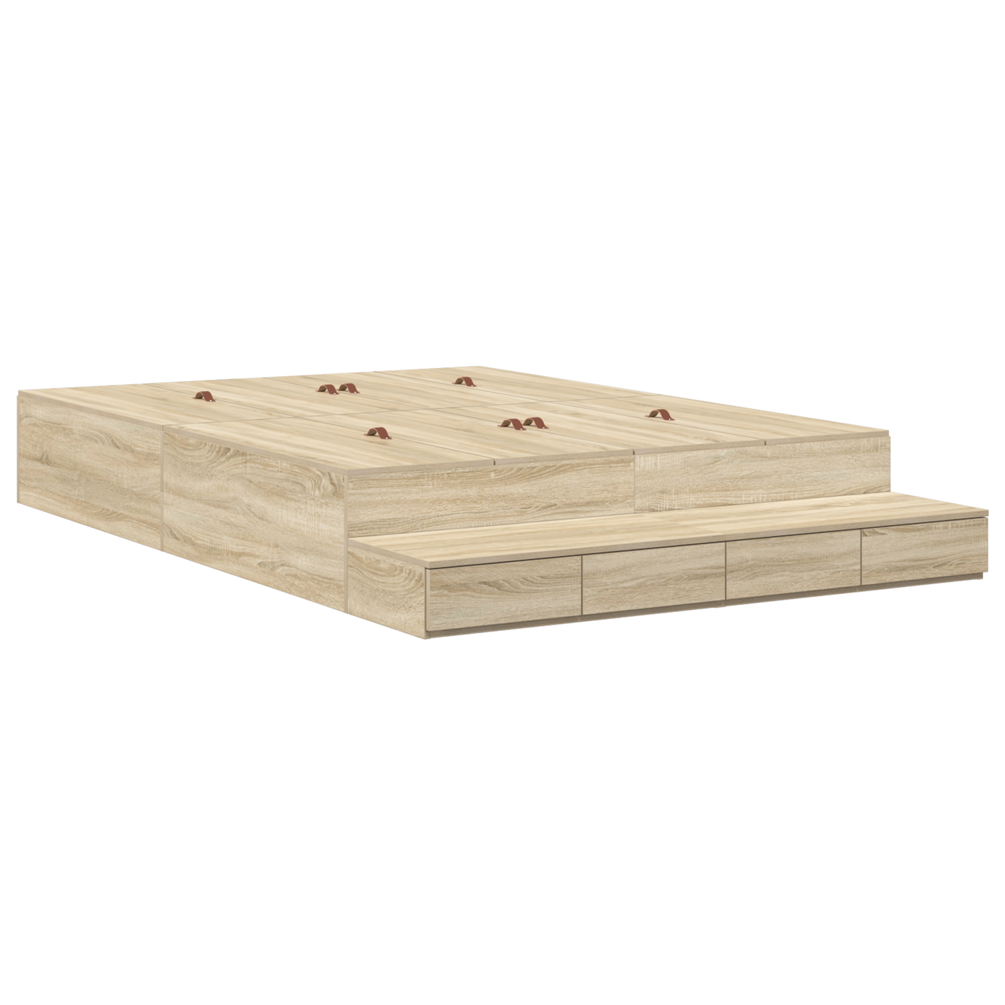 Opbevarings Sengestel Sonoma Eg 160x200 Cm - billede 2