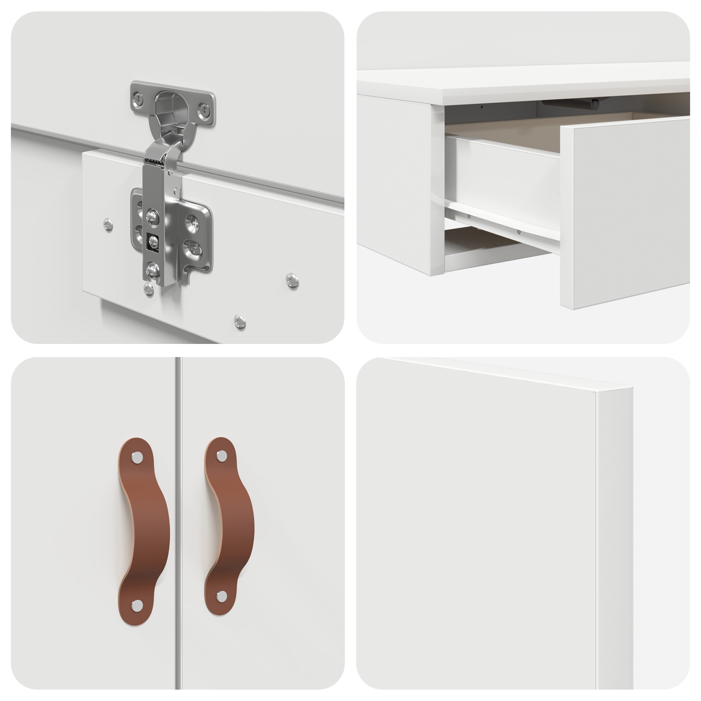 Opbevarings Sengestel Hvid 90x190 Cm - billede 5