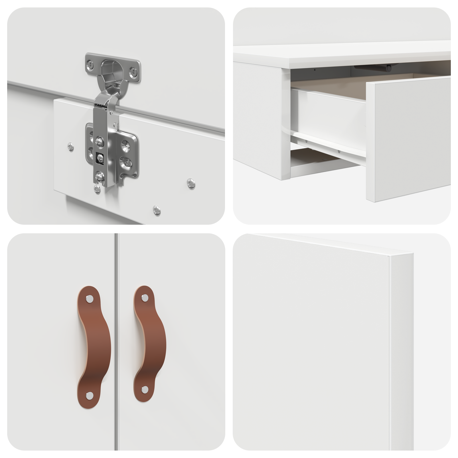 Opbevarings Sengestel Hvid 90x190 Cm - billede 5