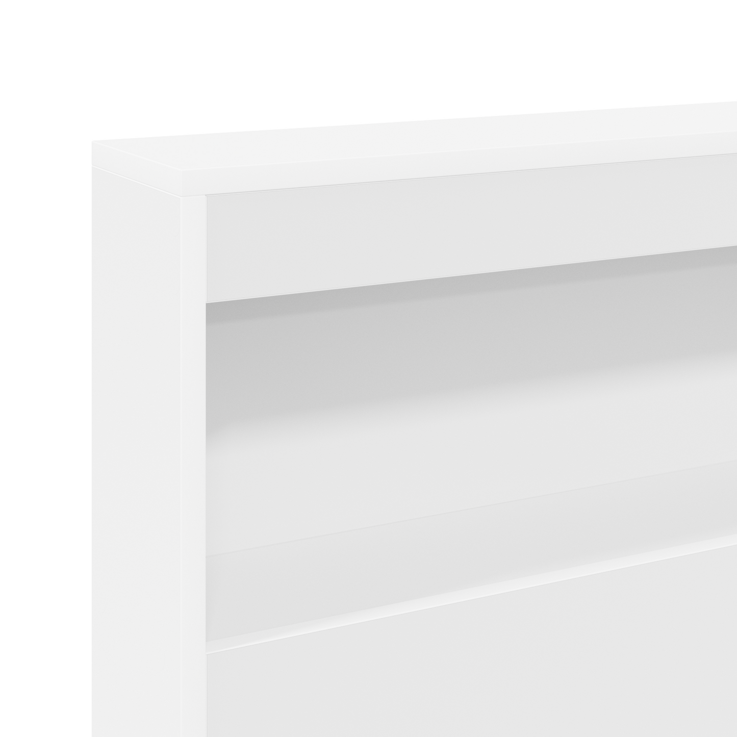Bogskabsseng Hvid 90x200 Cm i Konstrueret Træ - billede 9