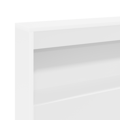 Bogskabsseng Hvid 90x200 Cm i Konstrueret Træ - billede 9