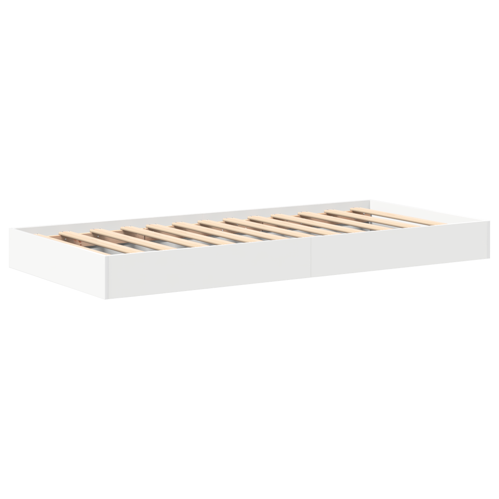 Bogskabsseng Hvid 90x200 Cm i Konstrueret Træ - billede 4