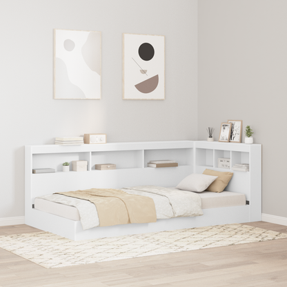 Bogskabsseng Hvid 90x200 Cm i Konstrueret Træ - hovedbillede