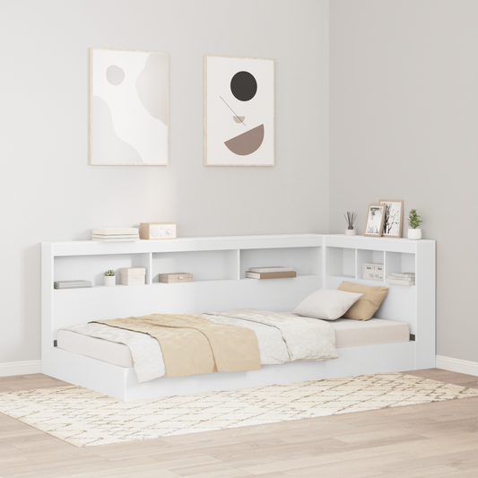 Bogskabsseng Hvid 90x200 Cm i Konstrueret Træ - hovedbillede