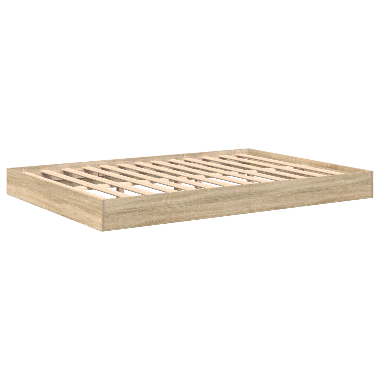 Bogkasse Seng i Sonoma Eg 140 X 200 Cm i Konstrueret Træ - billede 3