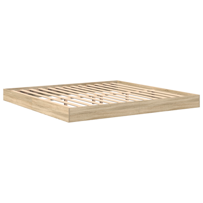 Bogreol Seng i Sonoma Eg 180x200 Cm - Ingeniørtræ - billede 4