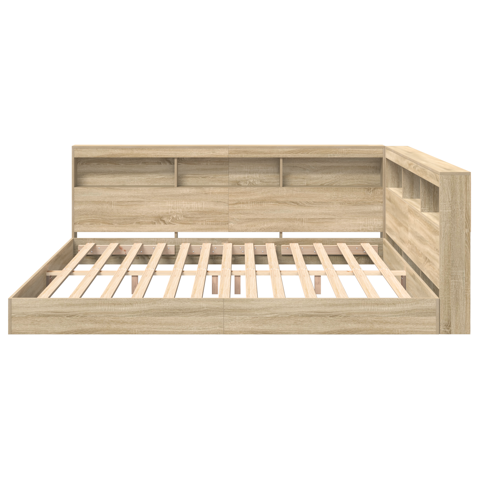 Bogreol Seng i Sonoma Eg 180x200 Cm - Ingeniørtræ - billede 6