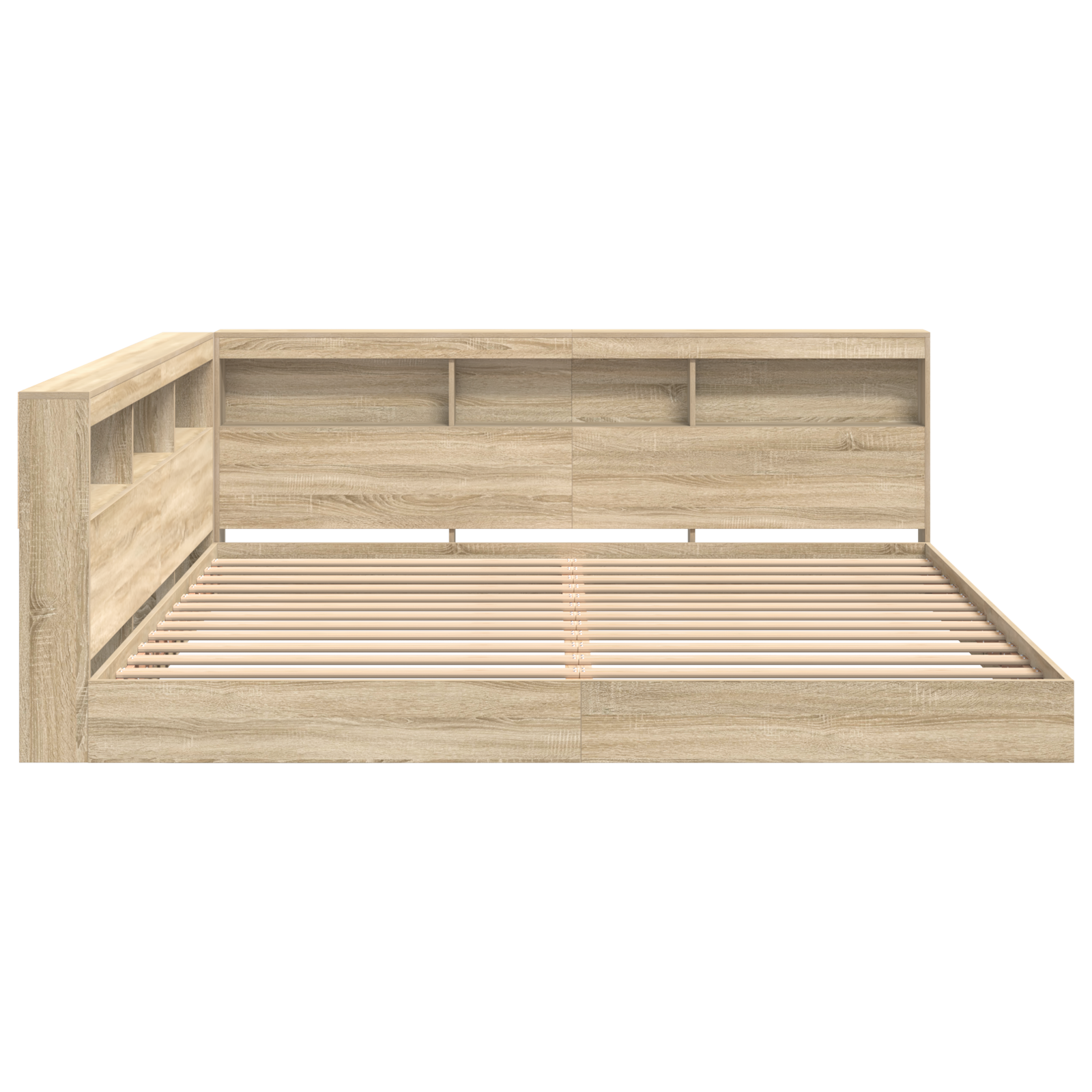 Bogreol Seng i Sonoma Eg 180x200 Cm - Ingeniørtræ - billede 7