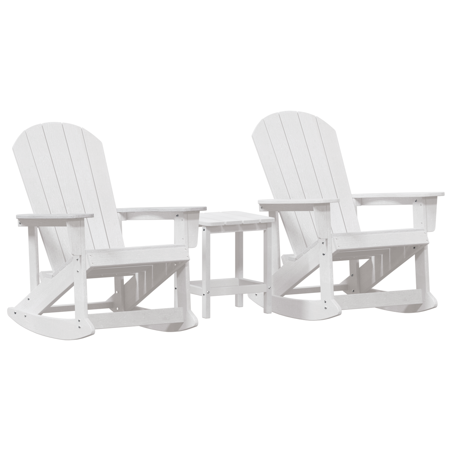 Have Lounge Sæt 3 Pcs Hvid Standard 38 X 38 X 46 Cm Hdpe - billede 2