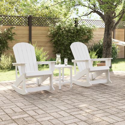 Have Lounge Sæt 3 Pcs Hvid Standard 38 X 38 X 46 Cm Hdpe - billede 4