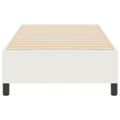 Box Spring Seng Creme 80 X 200 Cm Corduroy Stof