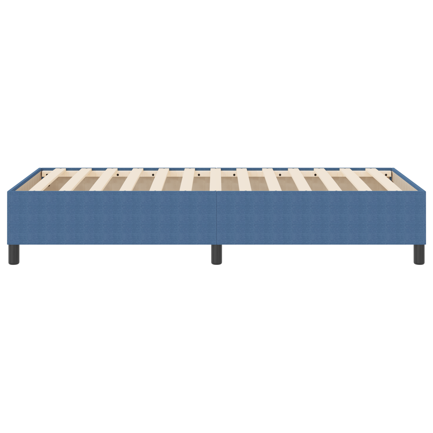 Box Spring Seng Blå 80 X 200 Cm Corduroy Stof