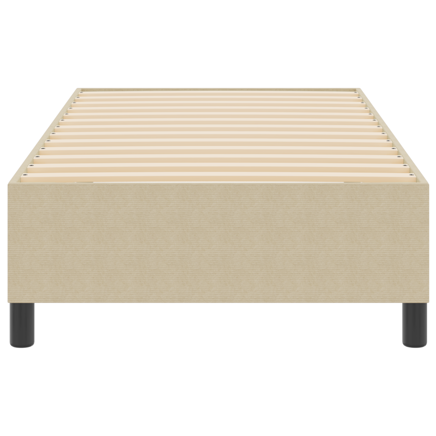 Box Spring Seng Grågrøn 80 X 200 Cm Corduroy Stof