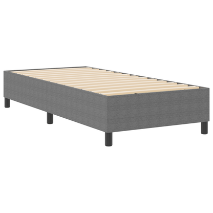 Box Spring Seng Lysegrå 90 X 190 Cm Corduroy Stof