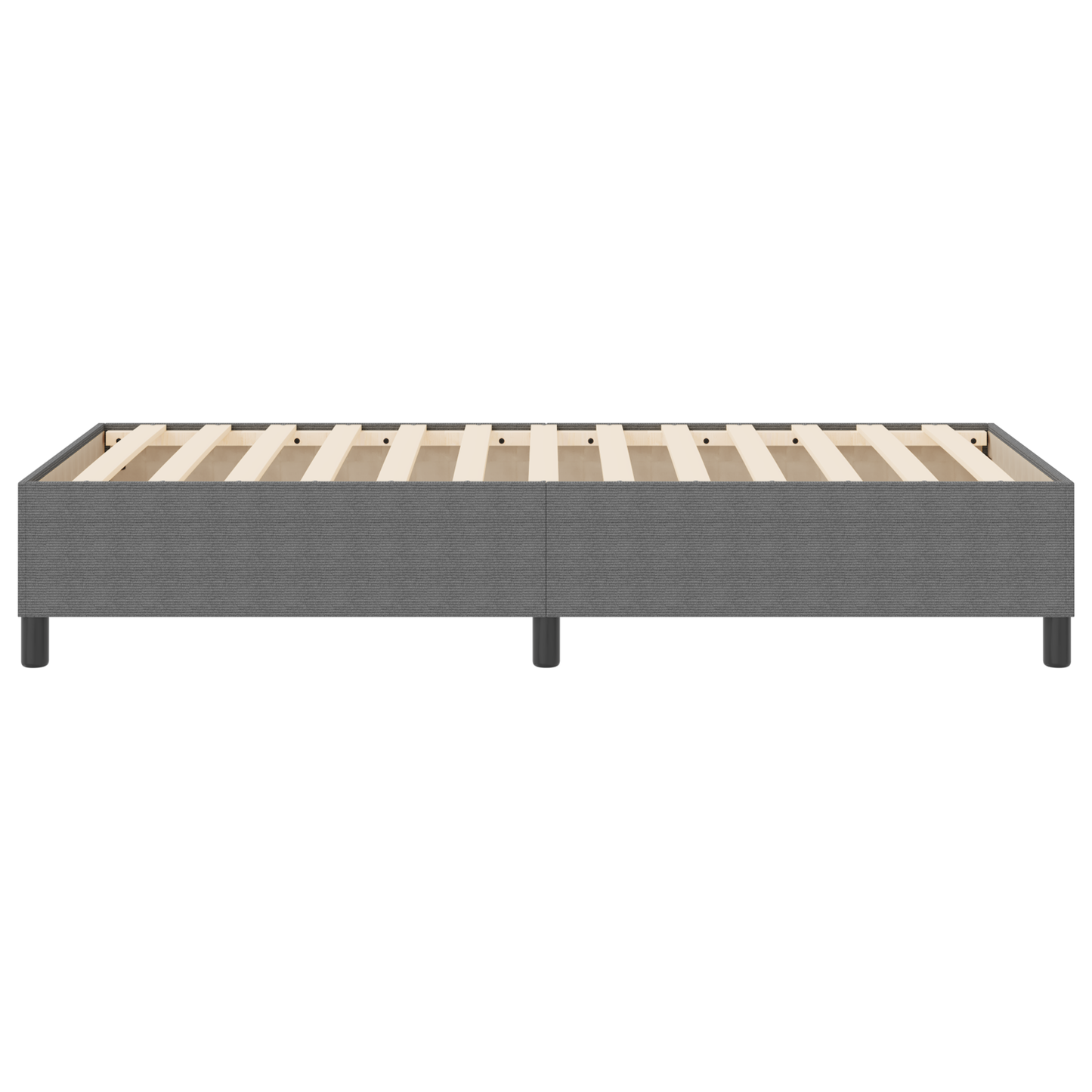 Box Spring Seng Lysegrå 90 X 190 Cm Corduroy Stof