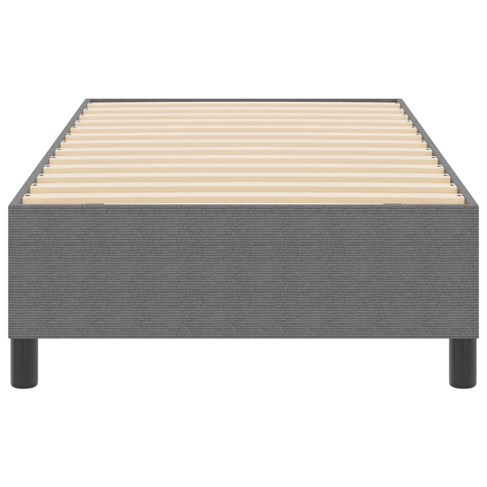 Box Spring Seng Lys Grå 90x200 Cm Corduroy Stof - billede 6