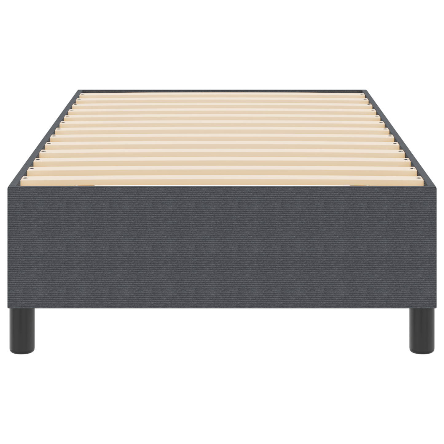Box Spring Seng Mørkegrå 90 X 200 Cm Corduroy Stof