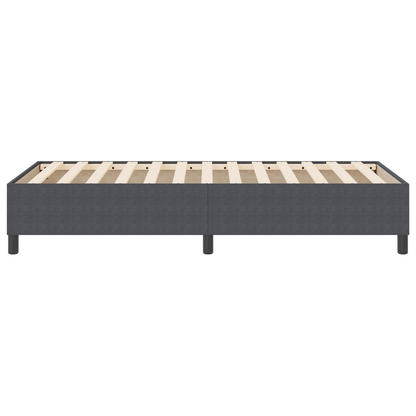 Box Spring Seng Mørkegrå 90 X 200 Cm Corduroy Stof