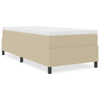 Box Spring Seng Grågrøn 90 X 200 Cm Corduroy Stof