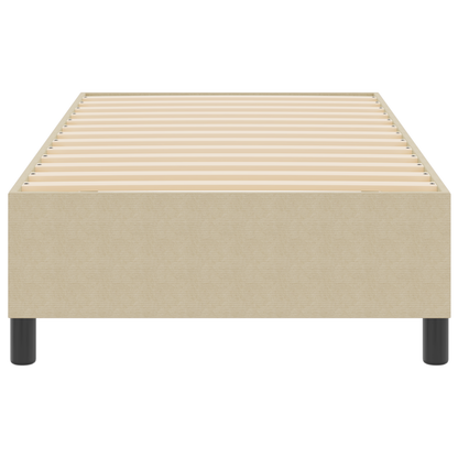 Box Spring Seng Grågrøn 90 X 200 Cm Corduroy Stof