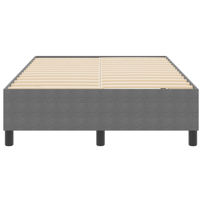 Box Spring Seng Lysegrå 120 X 190 Cm Corduroy Stof