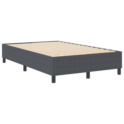 Box Spring Seng Mørkegrå 120 X 190 Cm Corduroy Stof