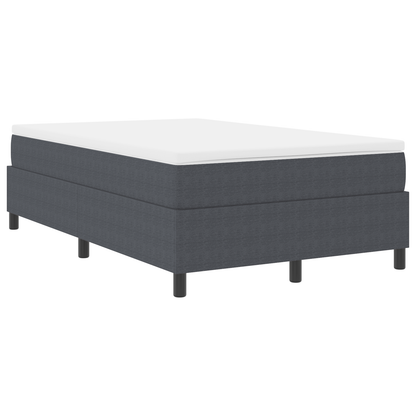 Box Spring Seng Mørkegrå 120 X 190 Cm Corduroy Stof