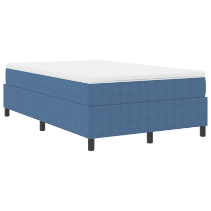 Box Spring Seng Blå 120 X 190 Cm Corduroy Stof