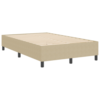 Box Spring Seng Grågrøn 120 X 190 Cm Corduroy Stof