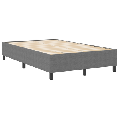 Box Spring Seng Lysegrå 120 X 200 Cm Corduroy Stof
