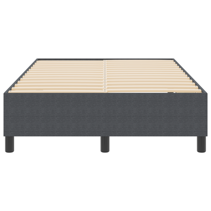 Box Spring Seng Mørkegrå 120 X 200 Cm Corduroy Stof