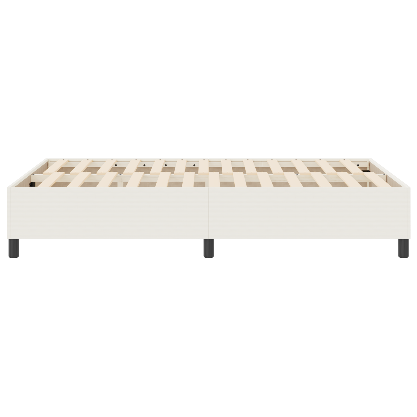 Box Spring Seng Creme 120 X 200 Cm Corduroy Stof