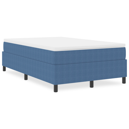 Box Spring Seng Blå 120 X 200 Cm Corduroy Stof