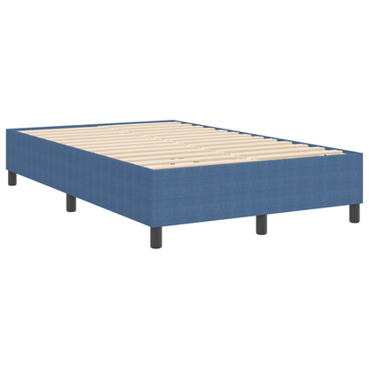 Box Spring Seng Blå 120 X 200 Cm Corduroy Stof