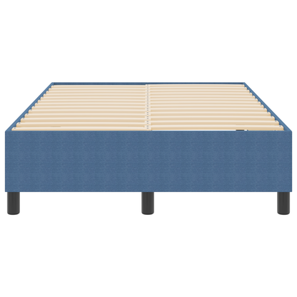 Box Spring Seng Blå 120 X 200 Cm Corduroy Stof