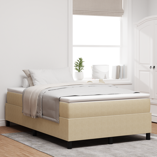 Box Spring Seng Grågrøn 120 X 200 Cm Corduroy Stof