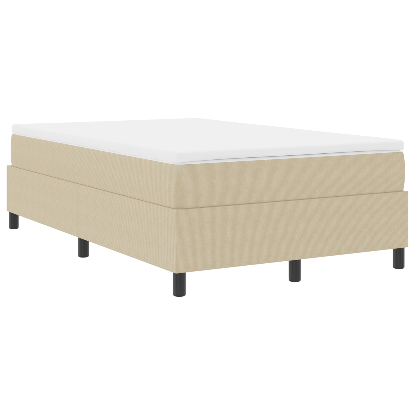Box Spring Seng Grågrøn 120 X 200 Cm Corduroy Stof