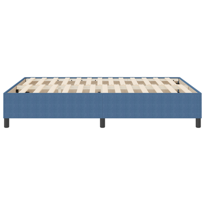 Box Spring Seng Blå 140 X 190 Cm Corduroy Stof