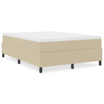 Box Spring Seng Grågrøn 140 X 190 Cm Corduroy Stof