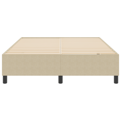 Box Spring Seng Grågrøn 140 X 190 Cm Corduroy Stof