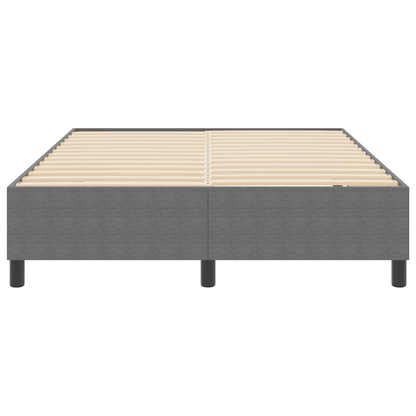 Box Spring Seng Lysegrå 140 X 200 Cm Corduroy Stof