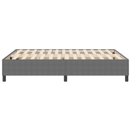 Box Spring Seng Lysegrå 140 X 200 Cm Corduroy Stof