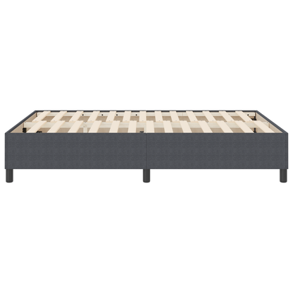 Box Spring Seng Mørkegrå 140 X 200 Cm Corduroy Stof