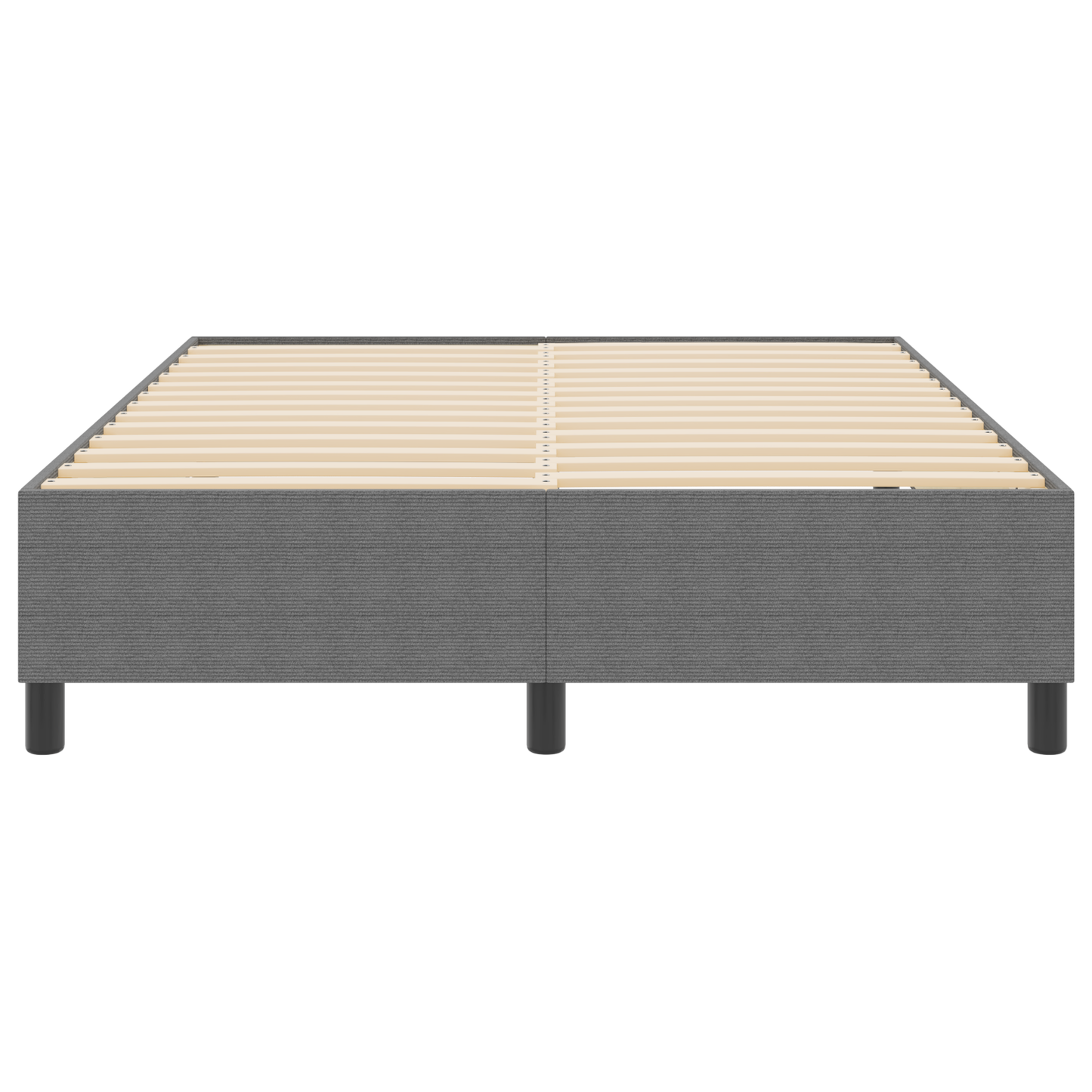 Box Spring Seng Lysegrå 160 X 200 Cm Corduroy Stof