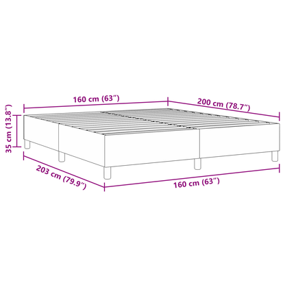 Box Spring Seng Creme 160 X 200 Cm Corduroy Stof